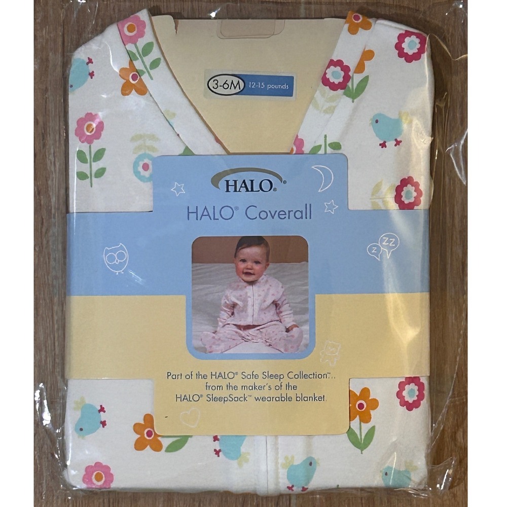 HALO‎ Coverall Sleep Collection 3-6M Baby Girl 12-15 lbs Cotton floral Print